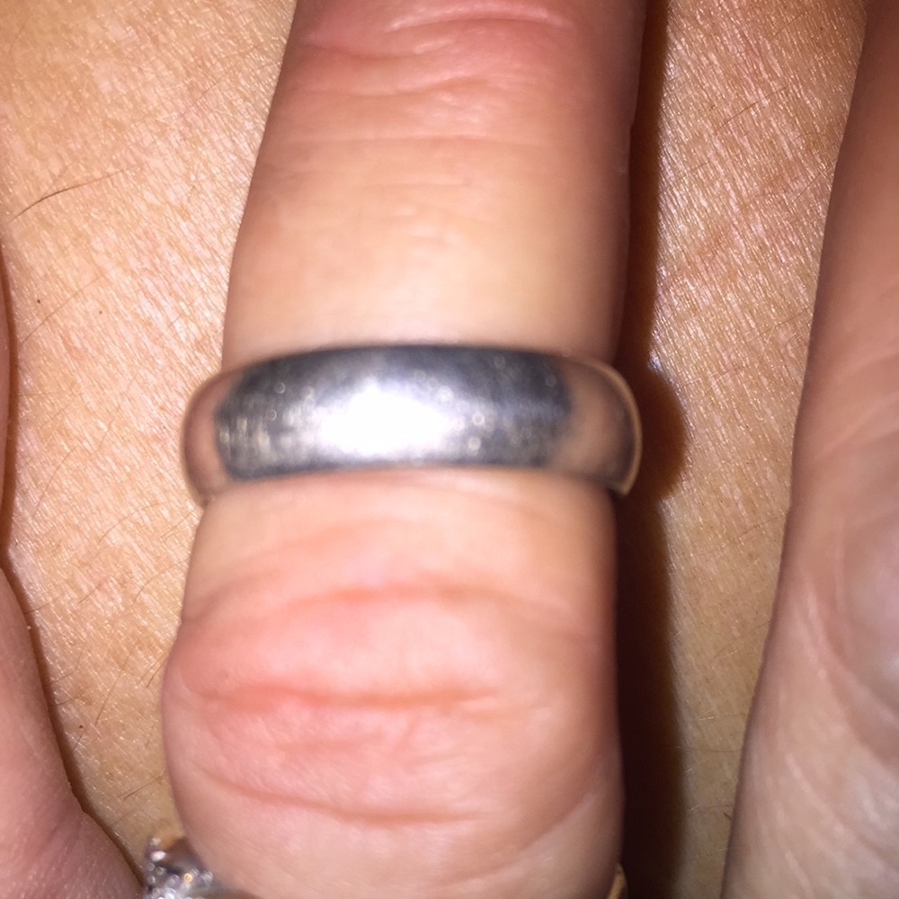 Sterling silver wedding band
